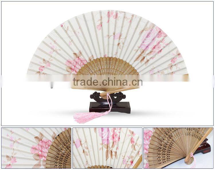 Japanese design silk hand fans for ladies
