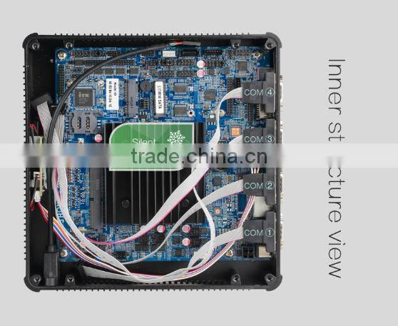X86 win 7 J1900 12V industrial fanless mini pc