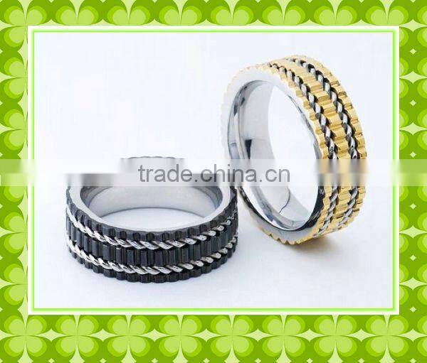 2013 Simple fashion gold ring designs for men