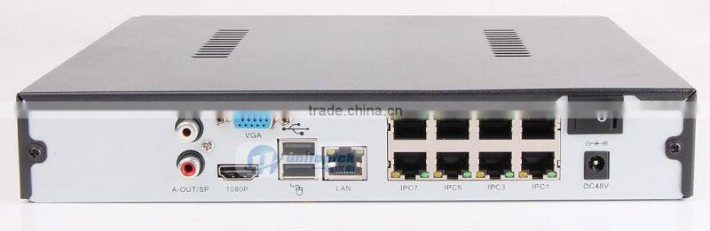 NVR With 8PCS Onvif P2P IR 10M Indoor Vandalproof IP Camera 2.0mp 8CH Camera Kit