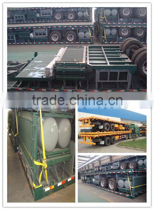 CIMC BPW Axle Dropside Flatbed Semi Trailer Tractor By Beiben Head Sales Africa