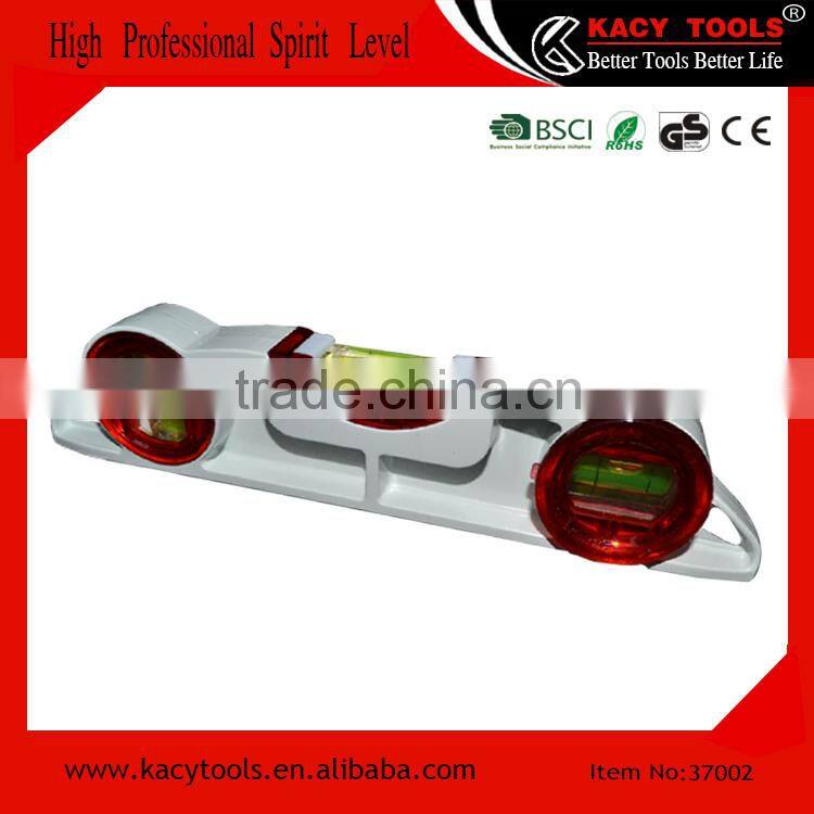 High Accuracy Aluminum Casting Bridge Level with 3 Vials for scaffold use