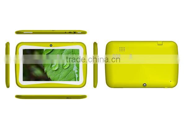 7 inch RK3126 quad core rubber cover tablet pc for kids