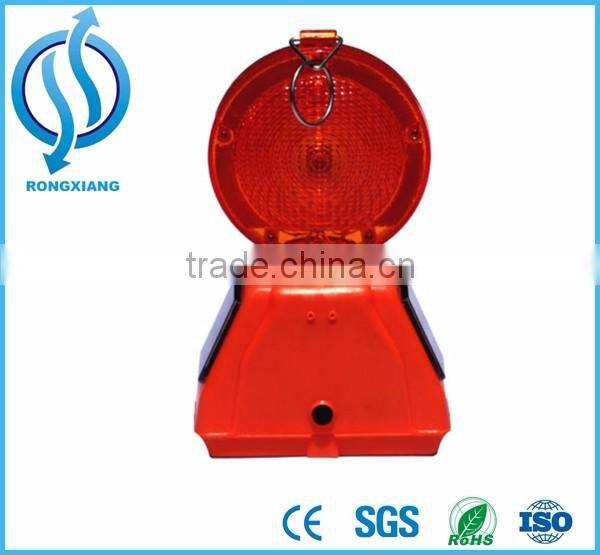 Yellow or Red Solar power Flashing Road Safety LED Warning Barricade Light