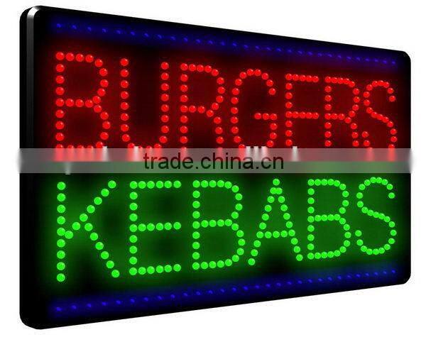 Fashionable latest acrylic led open closed sign board