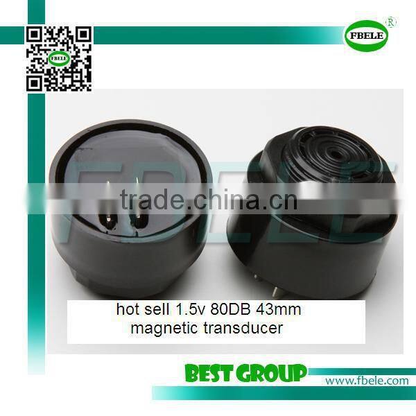 hot sell 1.5v 80DB 43mm magnetic transducer FBPB4333B