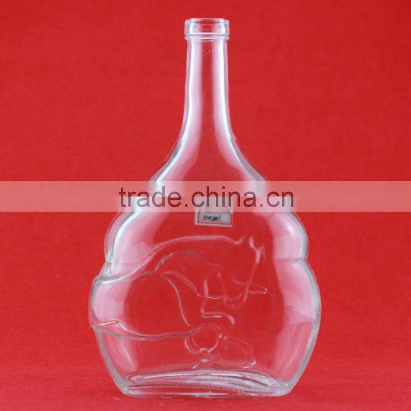 High reach ball shape wine bottles jar shape liquor bottle Clown shape 1 litter bottles