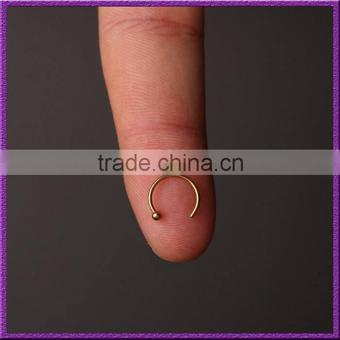 Unique 316L Best-selling Gold Plated Body Jewelry Nose Stud Piercing