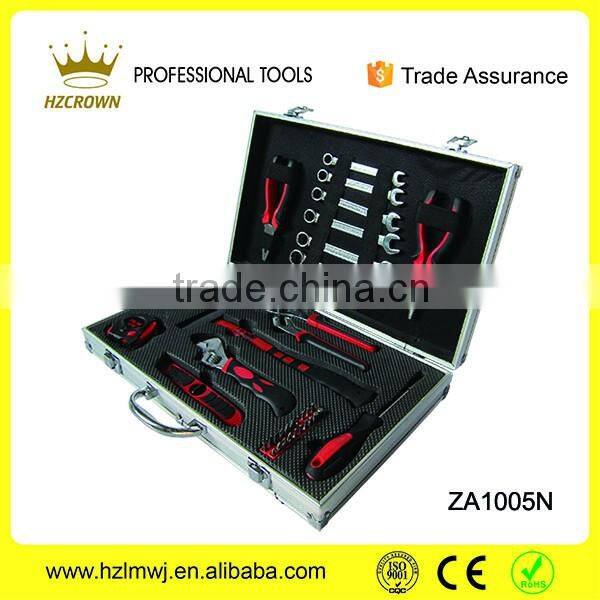 43Pcs professional aluminum case hand tools set