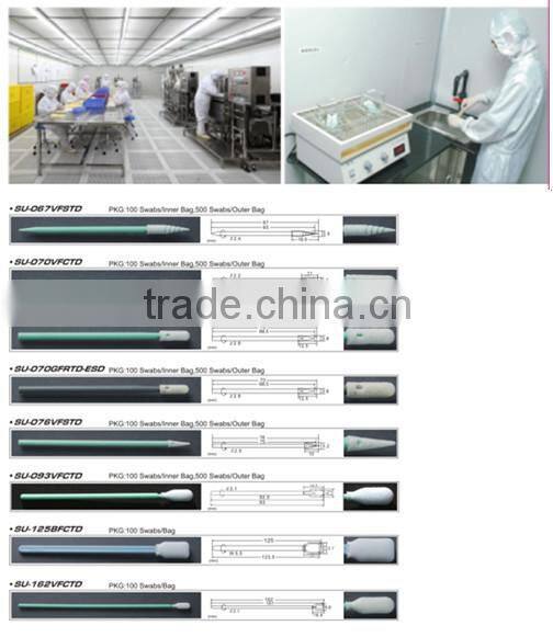 Cleanroom Foam Swab for disposable usage