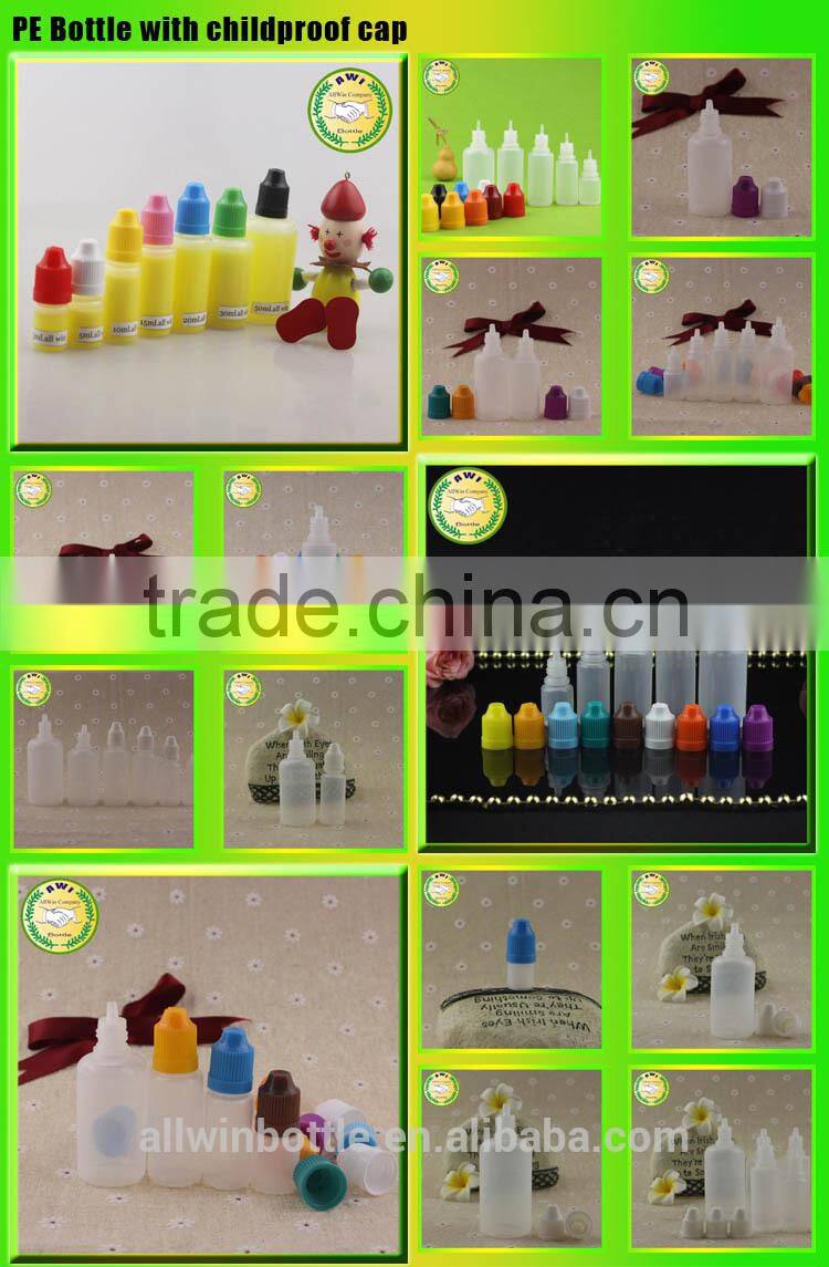 pet clear e-juice liquids smoking oil plastic dropper bottle