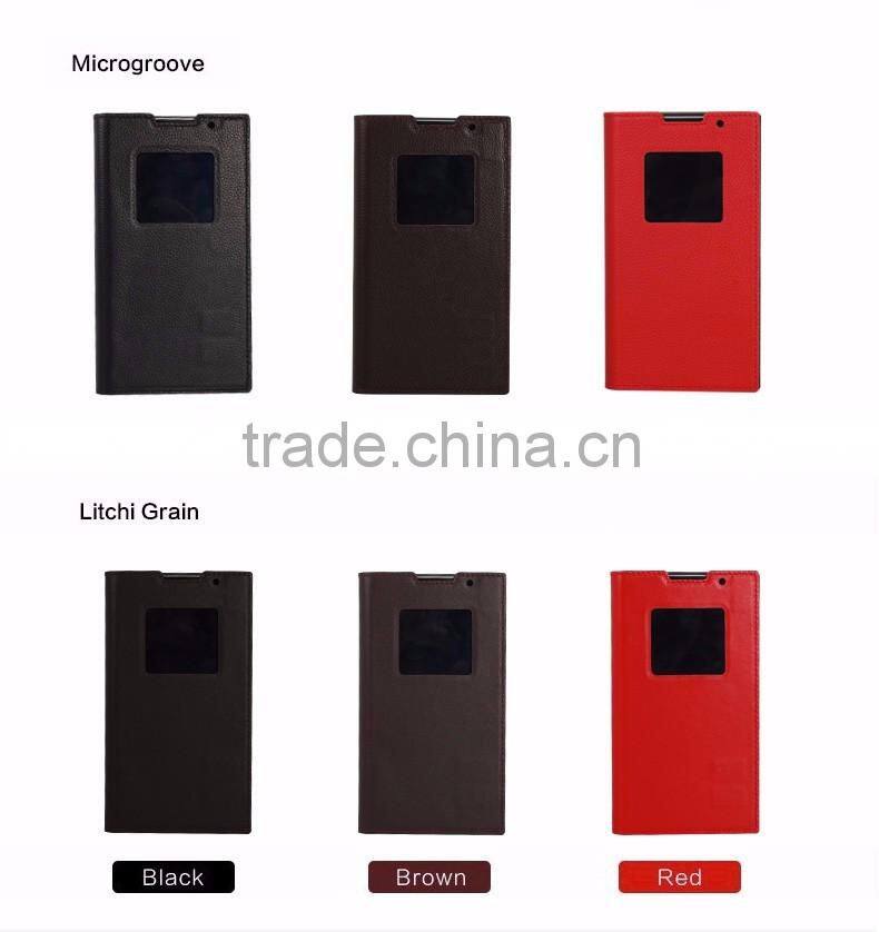 Smart Sleep Real Genuine Leather Cases For Blackberry Priv Original Leather Flip Skin For Blackberry Priv Shell