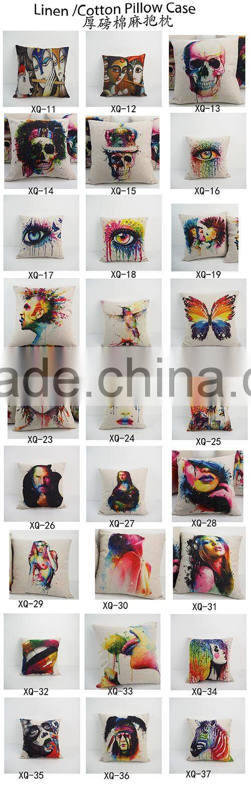 Creative latest design cushion covers for outdoor furniture custom large pillow cases throw pillow covers