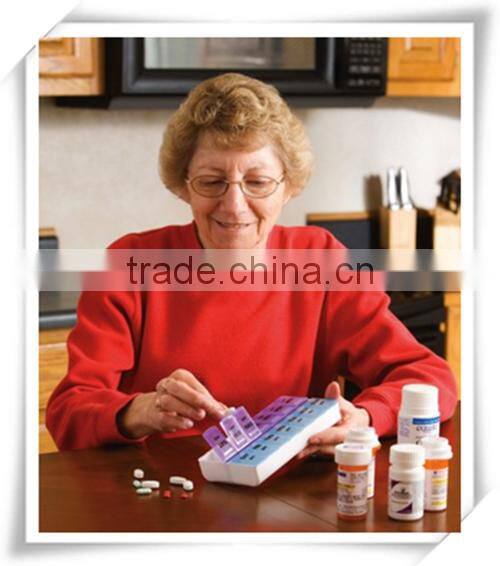 Hot sales colored PP plastic case portable Pill Box