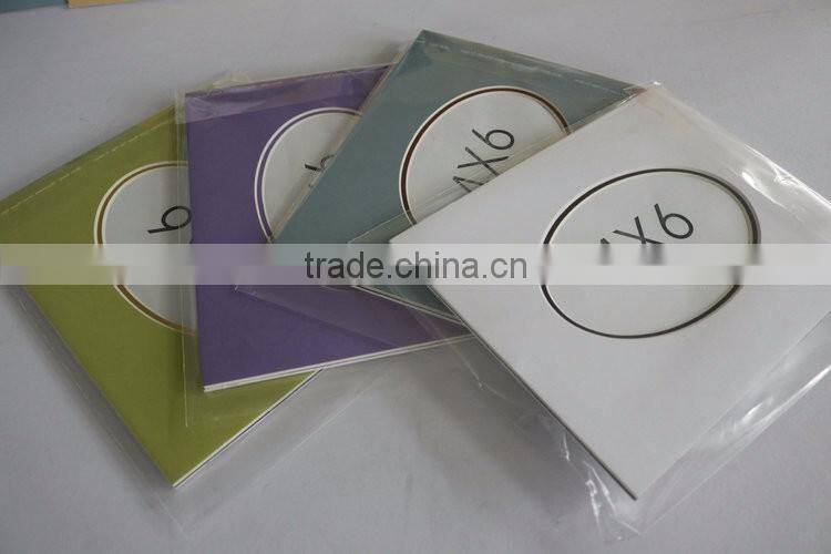 Promotional gifts white core 45 beveled cut paper frame mat board plus