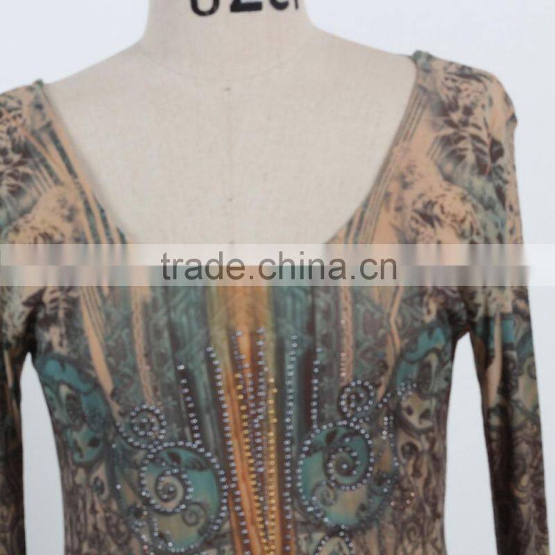 Latest dress 2016 Spring autumn long sleeve dress for mature woman sexy net back dress OEM/ODM supply