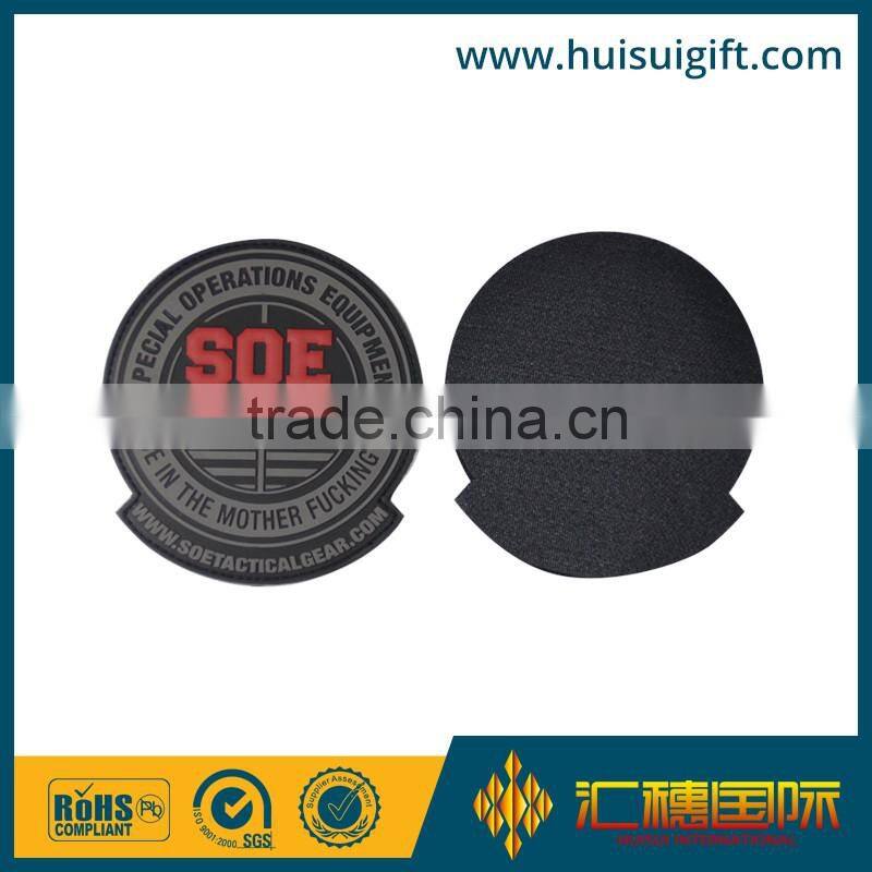 wholesale promotional fashionable PVC badge custom design