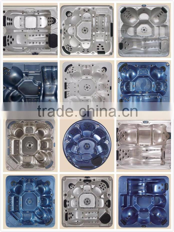 Best selling massage pool pvc anti slip whirlpool above ground swimming pool with spa