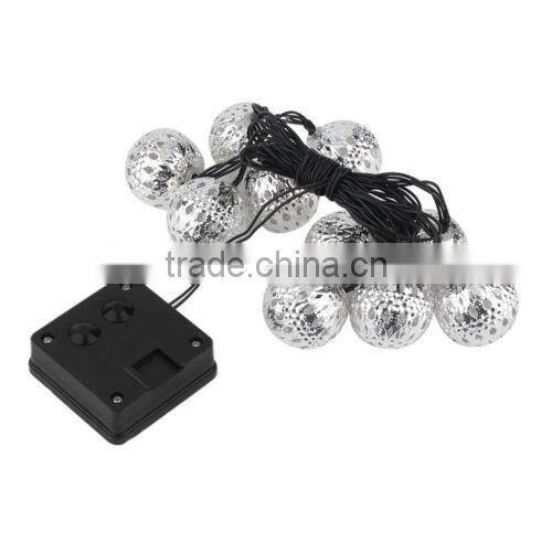 2016 new 10 LED Moroccan Solar Garden String Fairy Lights Lamp
