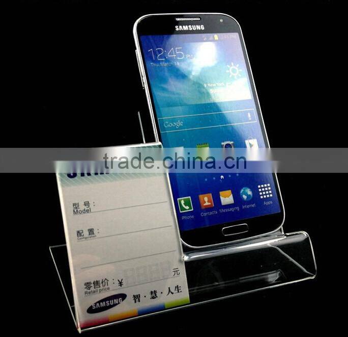 Size and design customized acrylic mobile phone display stand