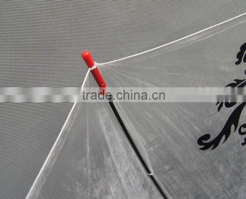 China Factory Wholesale Fashion Pvc Transparent Umbrella