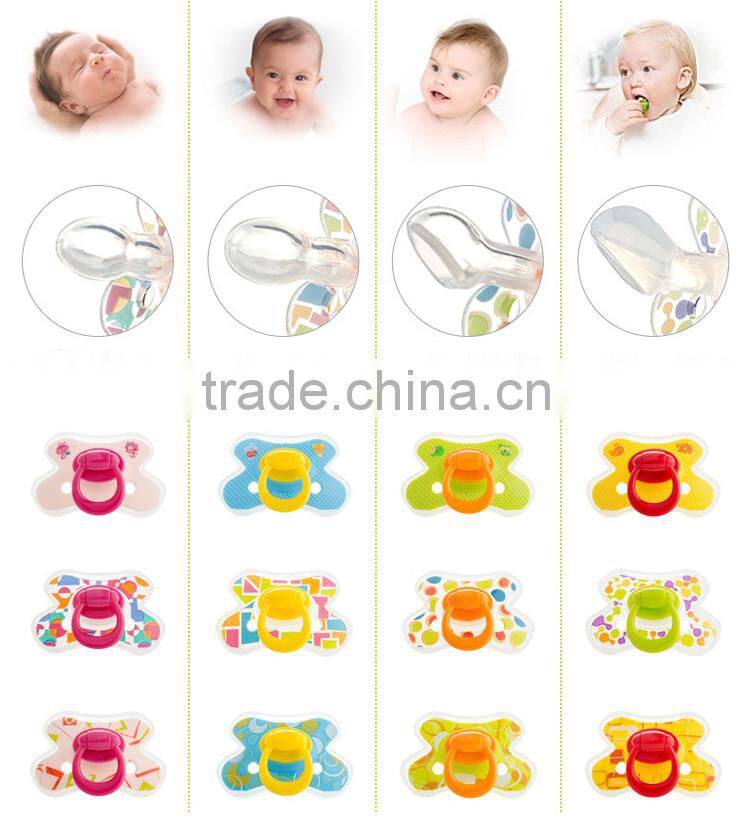 Cheap silicone babies food grade material mustache baby pacifier