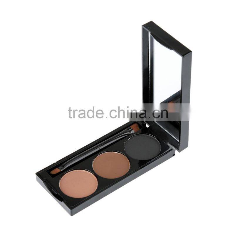 Eyebrow Powder with Brush 3 Colors Eyebrow Powder Cosmetics Makeup Tool