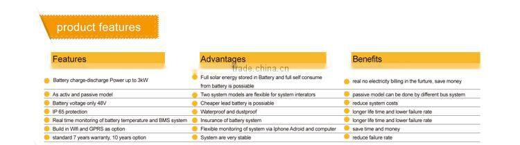 2014 New design on grid and off grid hybrid solar power inverter 3KW