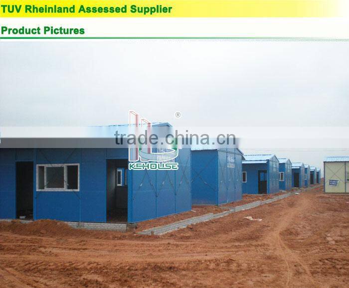 Low cost steel frame construction site prefabricated eps houses