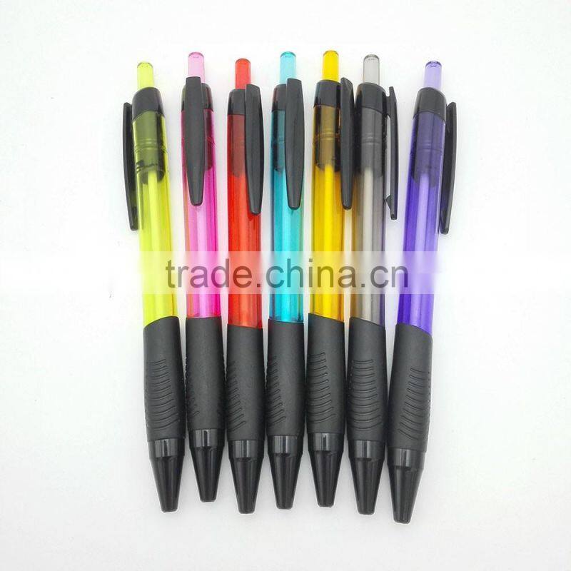 LOGOprinting ball pen with Black clip and black Grip