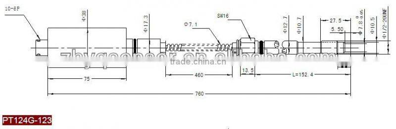3.33mV/V output pressure sensor for extruder