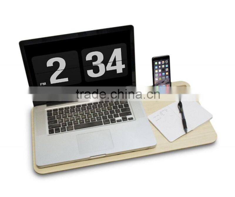 Premium Bamboo Mobile LapDesk (For 15" to 17" Laptops) with desk space