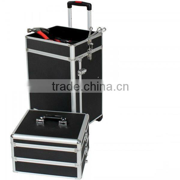 4 in 1 professional rolling alu makeup case for artist