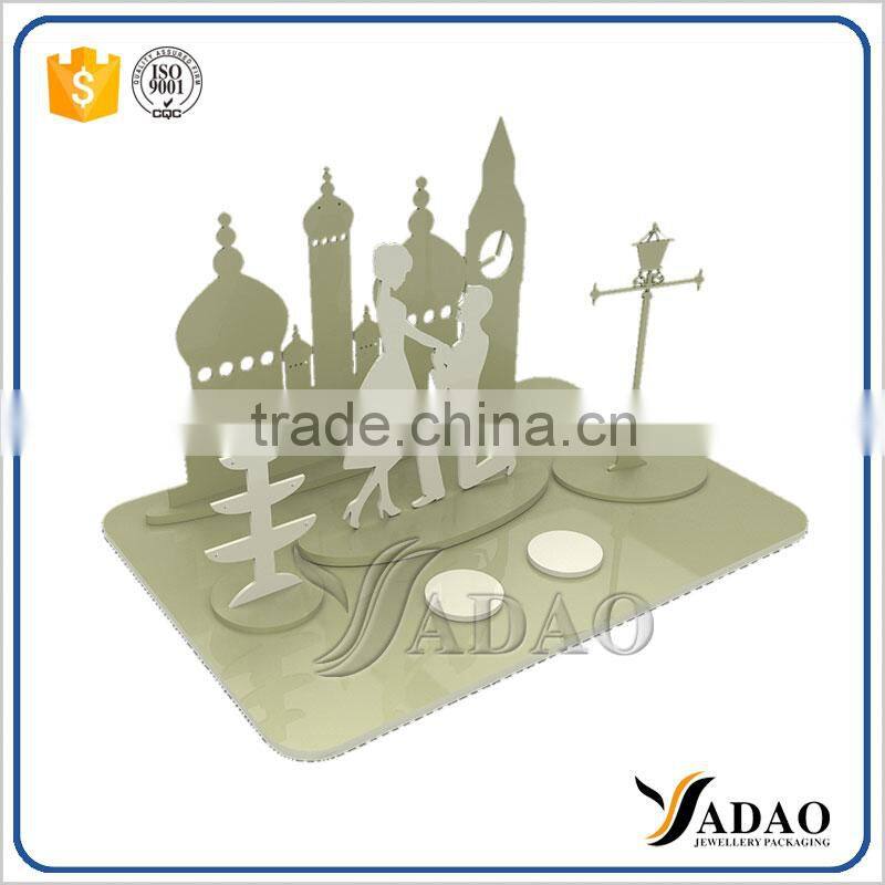 Adhesion Wholesale Custom Clear acrylic jewelry display with low price