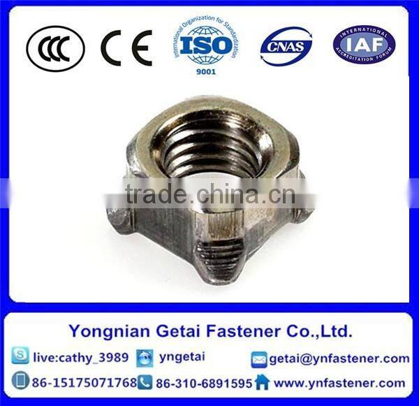 square nuts DIN928 carbon steel M10 hot dip galvanizing