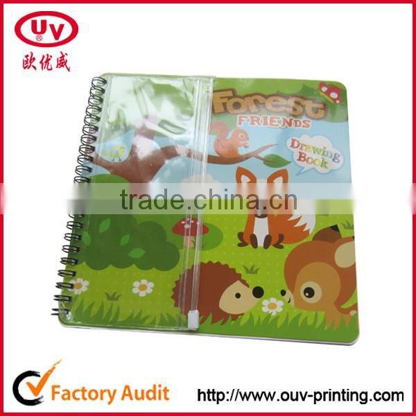 Colorful spiral drawing books for children