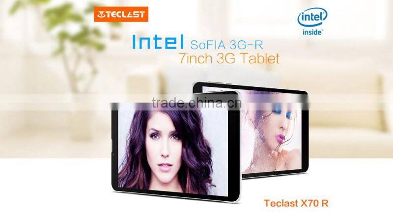 Teclast X70 R 3G WCDMA Android 5.1 7 inch IPS Retina Screen Intel SoFIA Atom X3-C3230 64bit Quad Core 1GB RAM 8GB ROM Cameras