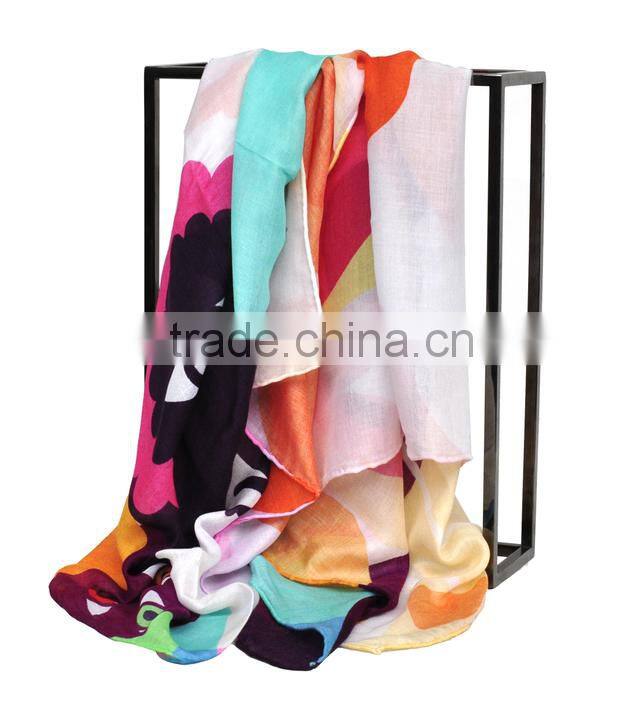 Factory Plain Multicolor Modal Cashmere Scarfs