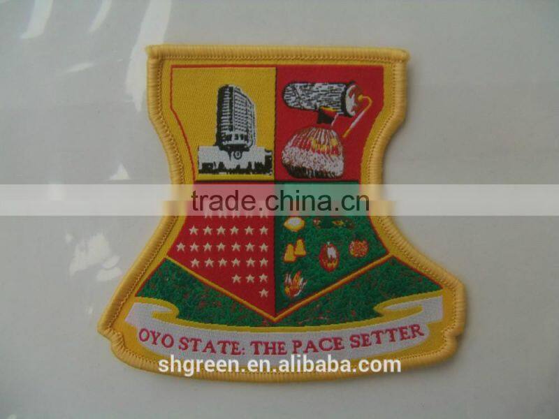 shield textile badge/cloth badge in costume
