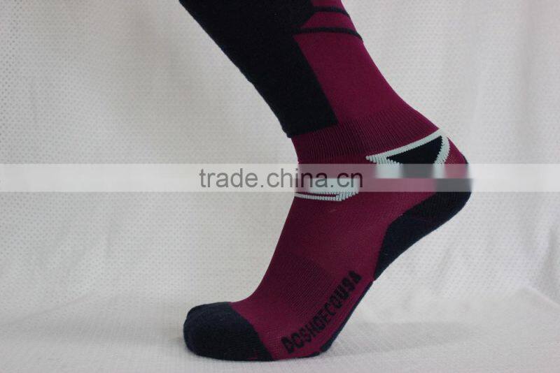 Men Women fashionable sports socks , jacquard nylon sport compression socks , colored compression sport socks