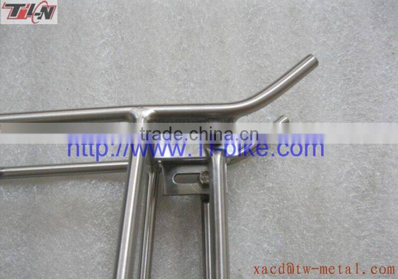 XACD design high quality bike rear rack customed bike luggage rack capacity 25ke titanium bicycle rear rack