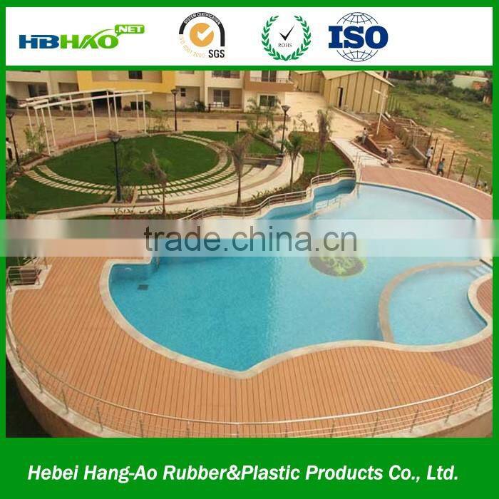 Fashion style outdoor solid wpc decking