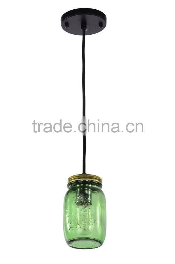 Manufacturer's hot sales glass bottle light for dining room,cafe bar,restaurant