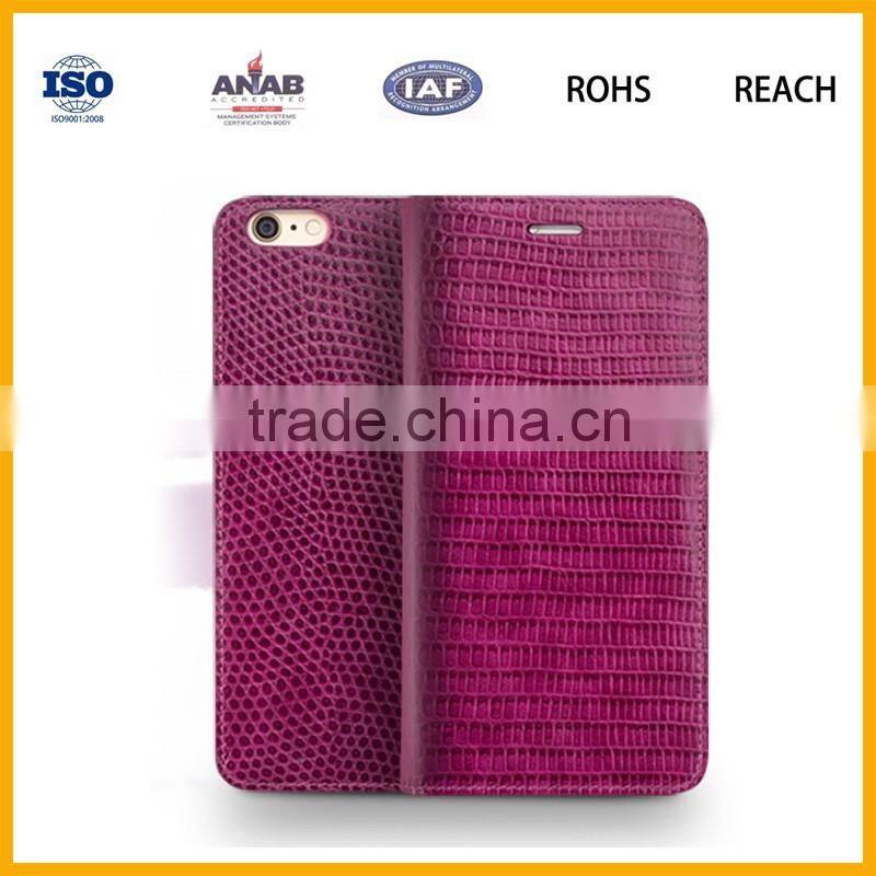 Fashion design PU leather mobile phone case for iphone 6