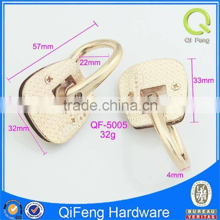 QF-5005 light gold metal accessory for bag
