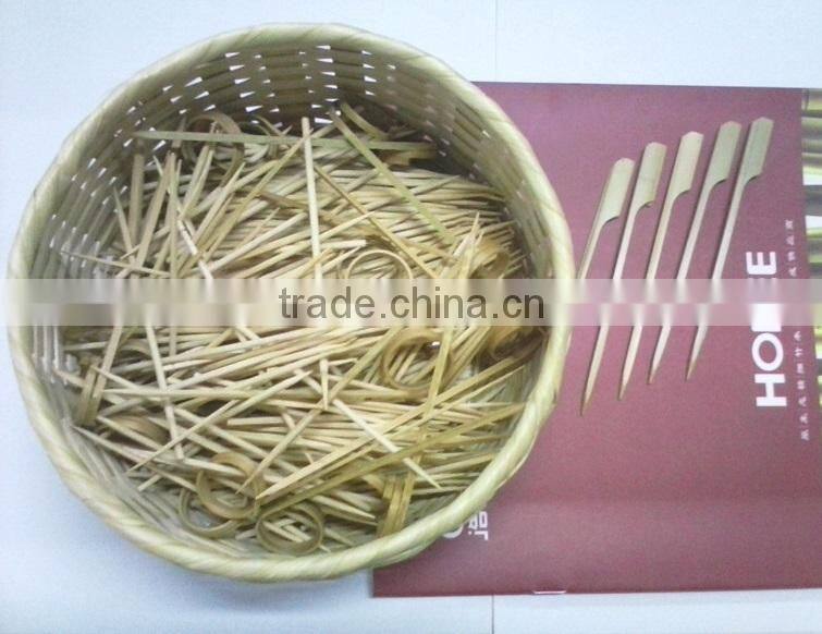 12cm healthy bamboo made disposable mini fruit fork