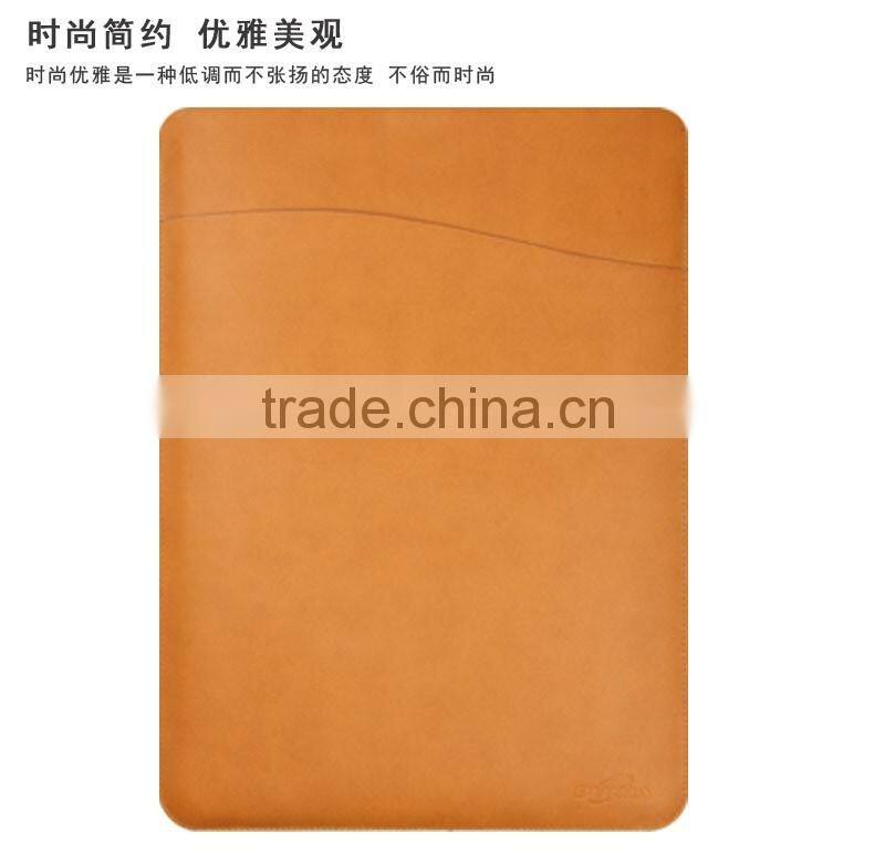 Hot Leather Laptop Sleeve Case For MacBook Air 11",AIR 13",Retina 12,13.3,15.4 inch,Case For Laptop Bag