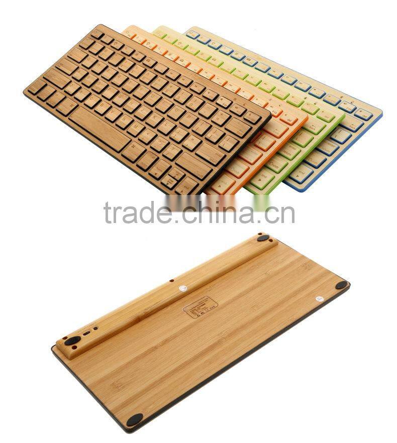 Nature Mini Bamboo Bluetooth 3.0 Keyboard for android with factory price