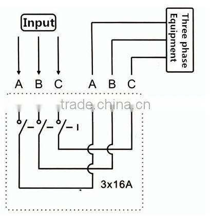 Three-phase Micro-computer digital timer switch KG317T