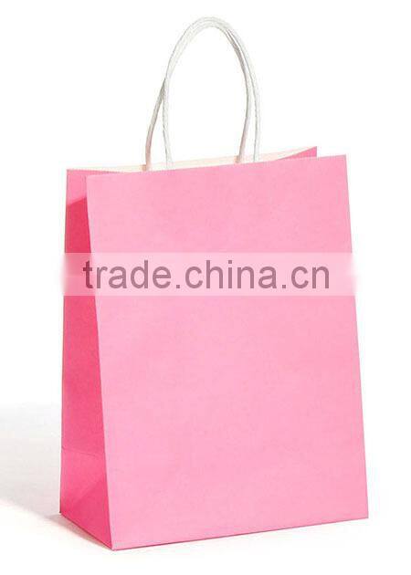 Wholesale Solid Color Gift Colorful Paper Kraft Bags